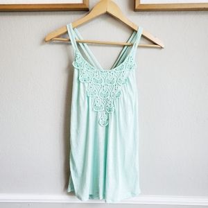 Kenar Mint Green Crossback Tank - Size Small NWT